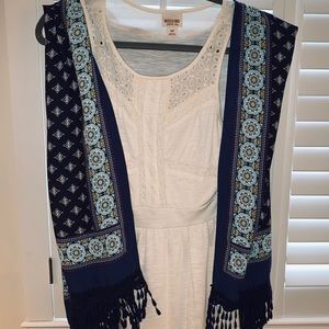 Western Dress and Shawl